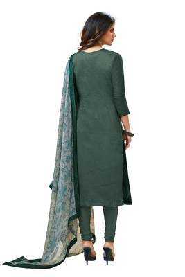 Grey embroidered chanderi salwar 4