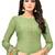 Green embroidered chanderi salwar