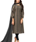 Black printed silk salwar