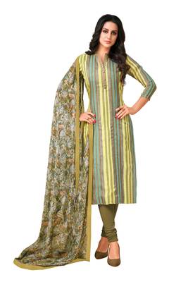 Multicolor embroidered chanderi salwar 1