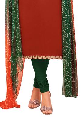Maroon embroidered chanderi salwar 3