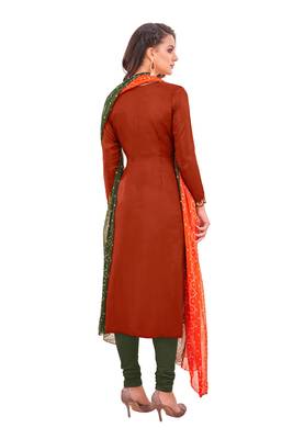 Maroon embroidered chanderi salwar 4