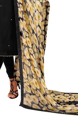 Black printed silk salwar 3