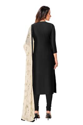 Black embroidered chanderi salwar 2