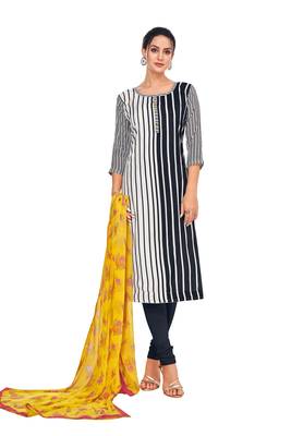 Black printed silk salwar 1