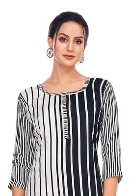 Black printed silk salwar 4