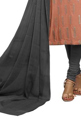 Peach printed cotton salwar 2
