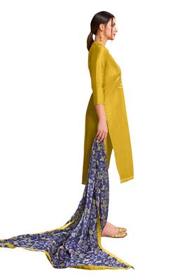 Gold embroidered chanderi salwar 2