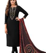Black embroidered chanderi salwar