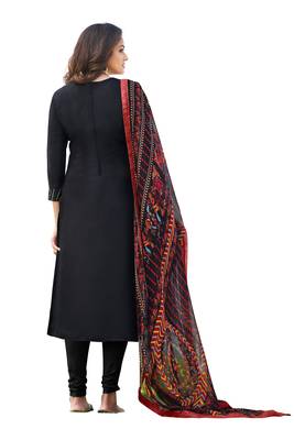 Black embroidered chanderi salwar 2