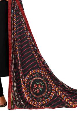 Black embroidered chanderi salwar 4