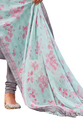 Grey embroidered chanderi salwar 4