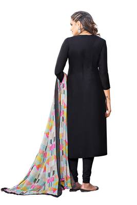 Black embroidered chanderi salwar 2