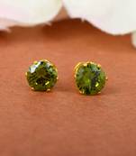 Green studs earrings