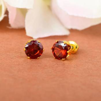Ruby Red Studs 1