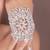 Silver American Diamond and Crystal Arm Bracelet cum Armband