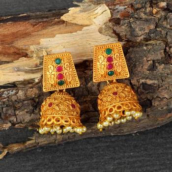 Temple Jhumka Earrings 1