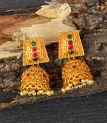 Temple Jhumka Earrings