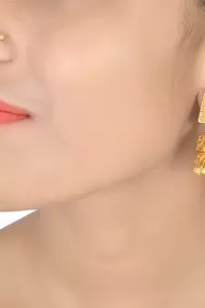 Temple Jhumka Earrings