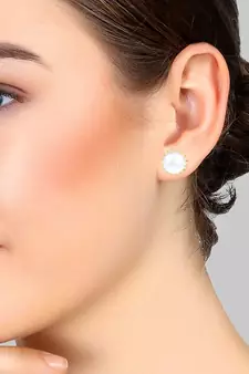 White Pearl Studs