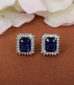 Blue Stone Studs Earrings