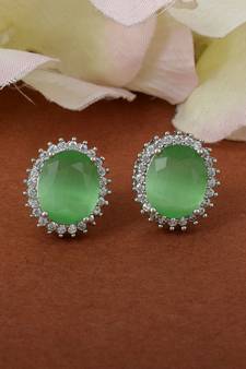 Mint Monalisa Studs Earrings