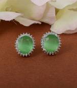 Mint Monalisa Studs Earrings
