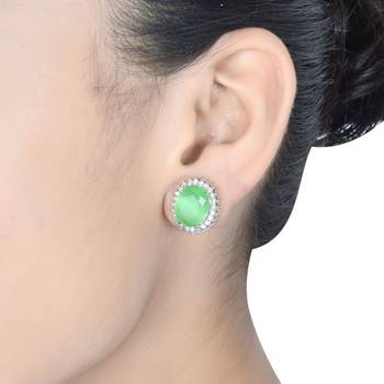 Mint Monalisa Studs Earrings 2