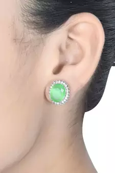 Mint Monalisa Studs Earrings
