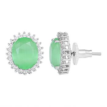 Mint Monalisa Studs Earrings 3