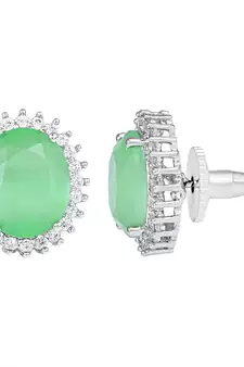 Mint Monalisa Studs Earrings