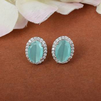 Firozi Monalisa Studs Earrings 1
