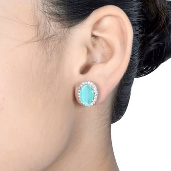 Firozi Monalisa Studs Earrings 2