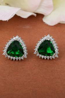 Green Stone studs Earrings