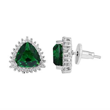 Green Stone studs Earrings 3