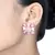 Pink Monalisa Stone Studs Earrings