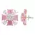 Pink Monalisa Stone Studs Earrings