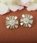 Mint Monalisa Stone Studs Earrings
