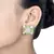 Mint Monalisa Stone Studs Earrings