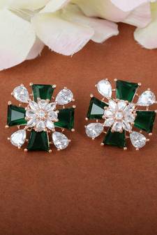 Green Stone studs Earrings