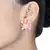Peach Colored Monalisa Stone Studs Earrings