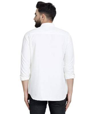 cotton Traditional Full Sleeve Chinese Collar Solid Stitched Kurta For Mens 4