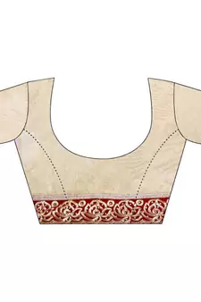 Women's Embroidered Fashion Net Saree  With Blouse Piece