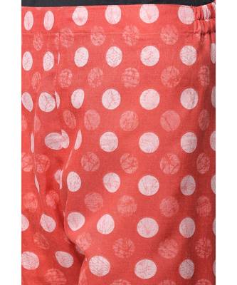 Women Pink Printed Kurta with Palazzo Pant 6