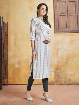 White printed rayon pakistani-kurtis 2
