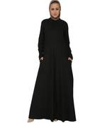 Women's Solid Jersey Abaya dress for Everyday wear