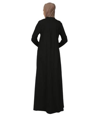 Women's Solid Jersey Abaya dress for Everyday wear 3