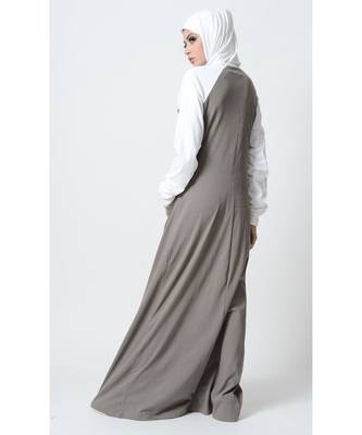 Women's Multicolored Jersey Sports Abaya dress 2