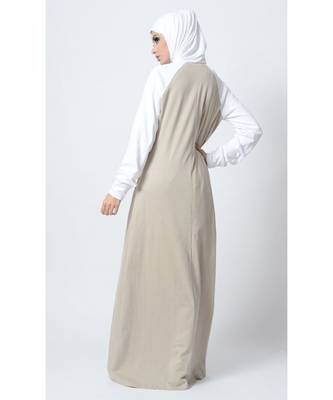Women's Three toned Jersey Sports Abaya dress 2