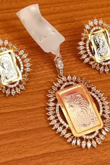 White pendants
